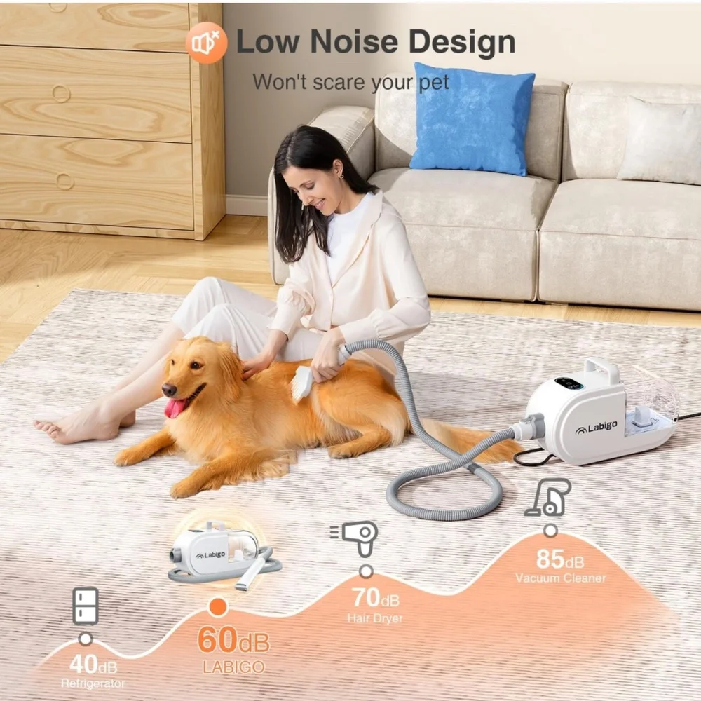 Dog Hair Vacuum & Dryer & Clipper 3 in 1